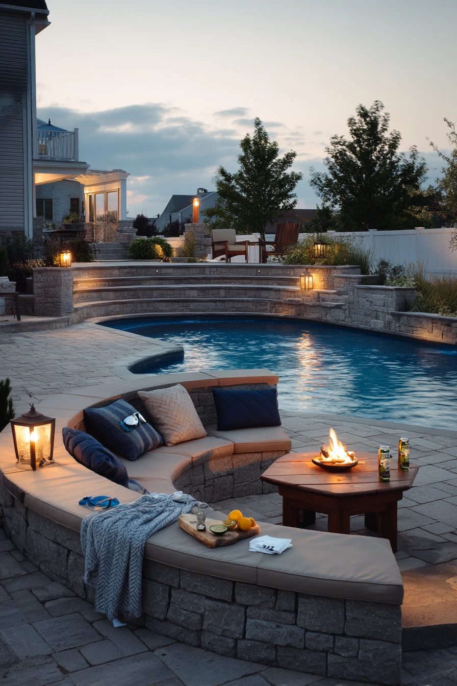 Backyard Entertaining with Fire and Water