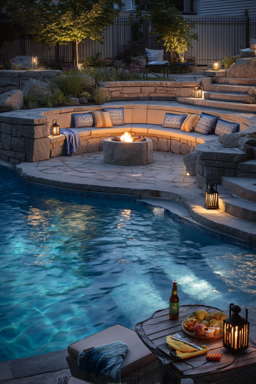 Backyard Entertaining with Fire and Water