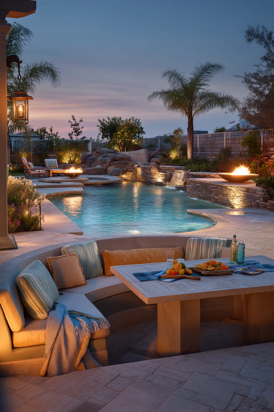 Backyard Entertaining with Fire and Water