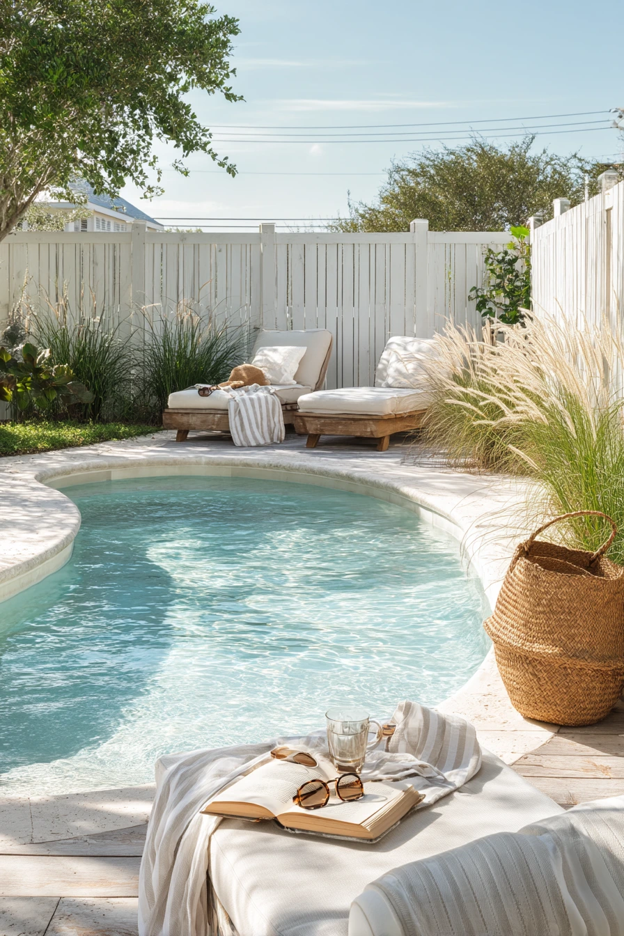 Soft Coastal Lagoon Pool for Reading and Rest