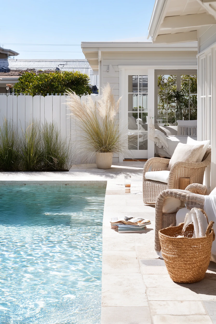 Soft Coastal Lagoon Pool for Reading and Rest