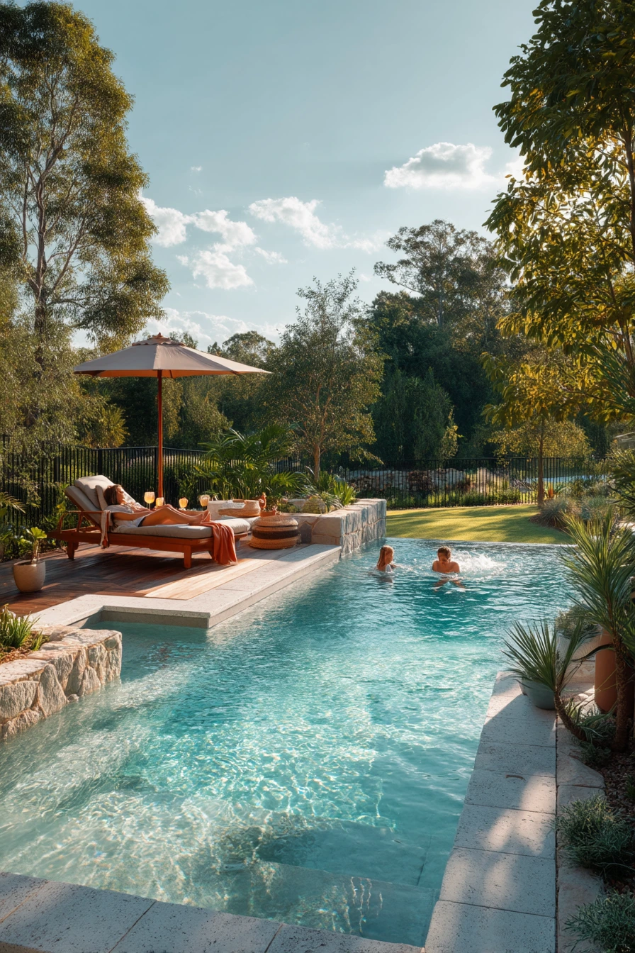 Family-Friendly Lagoon Pool with Shallow Play Shelf