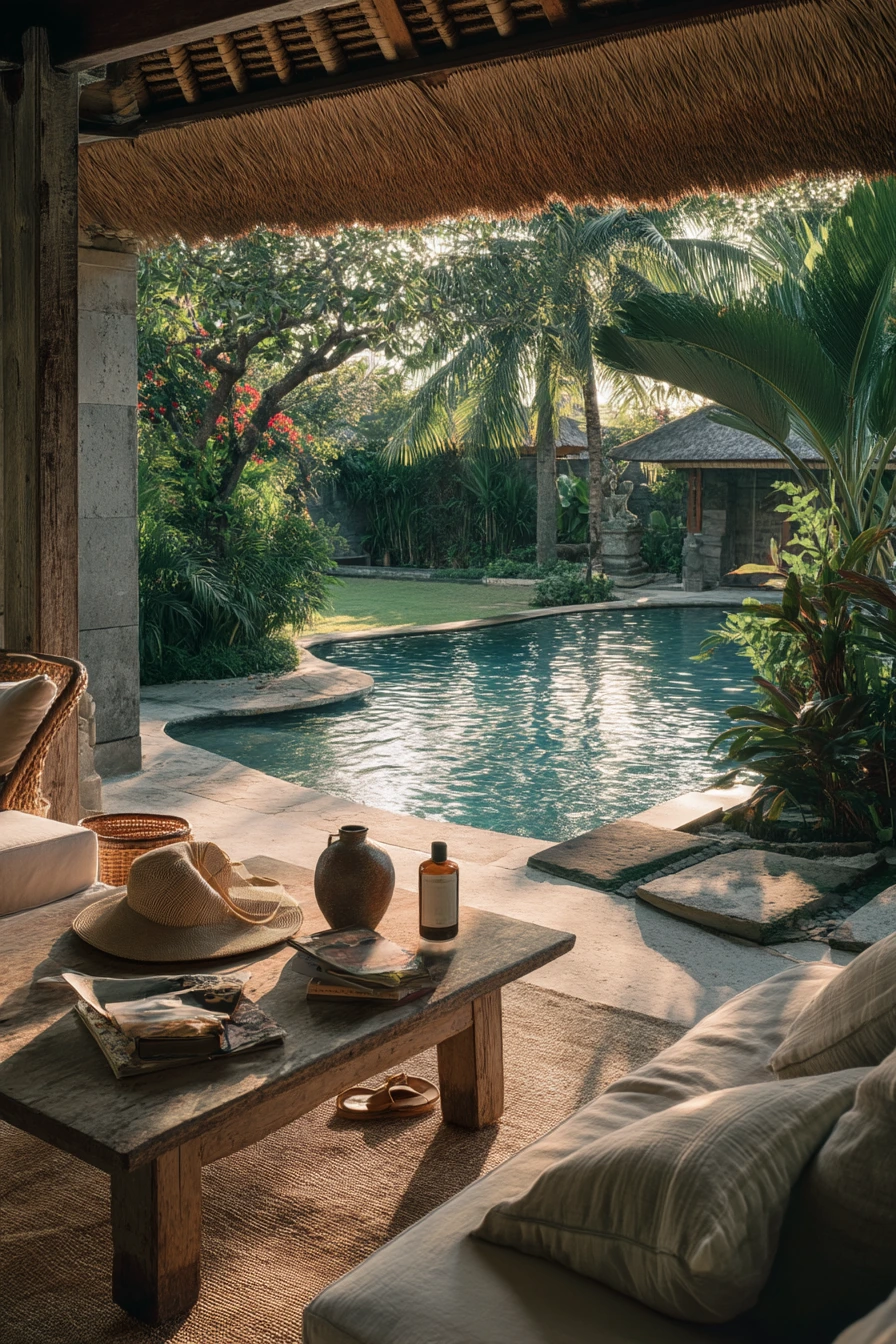 Resort-Like Weekend Lounge by the Pool