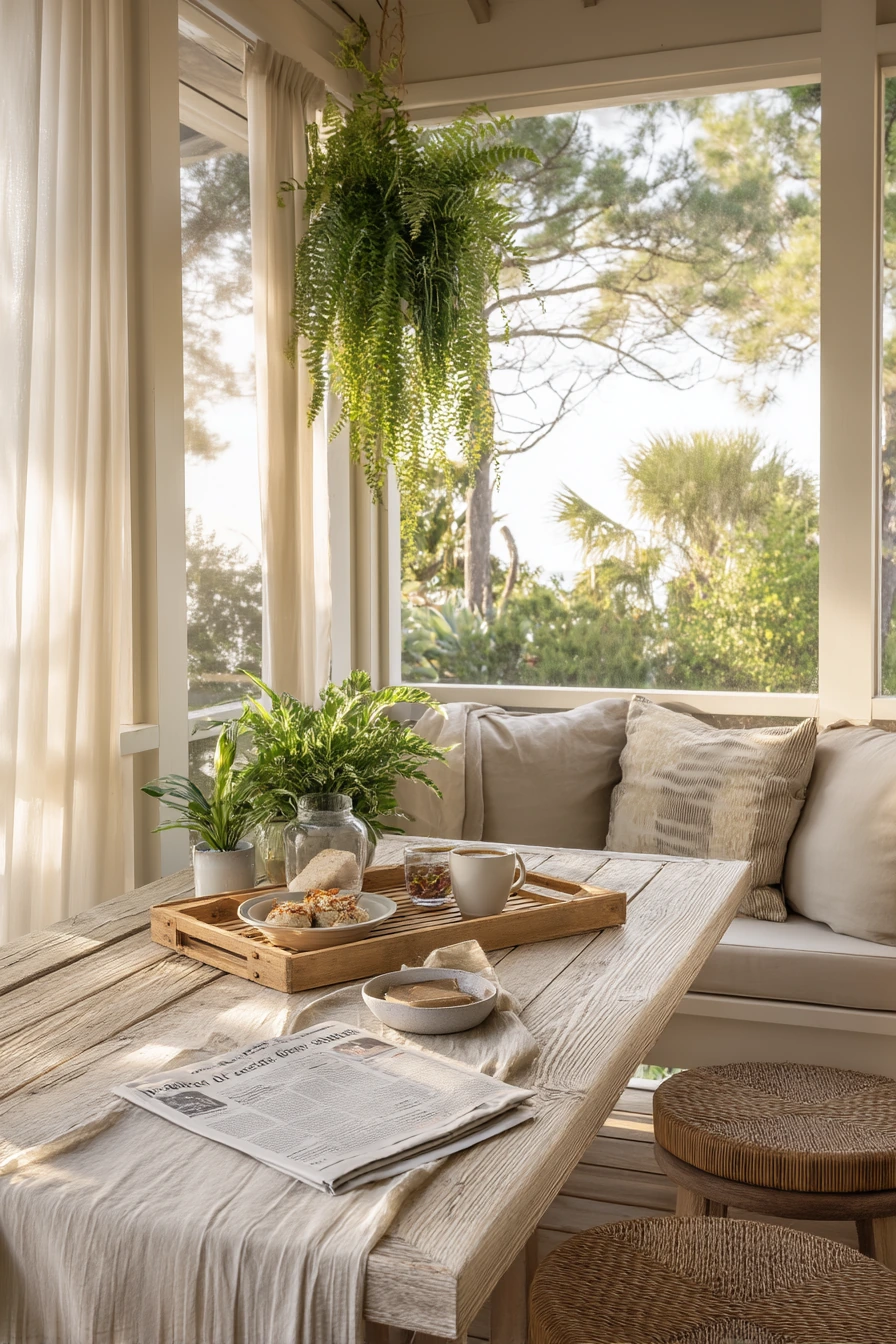 Tropical Lanai for Quiet Morning Coffee