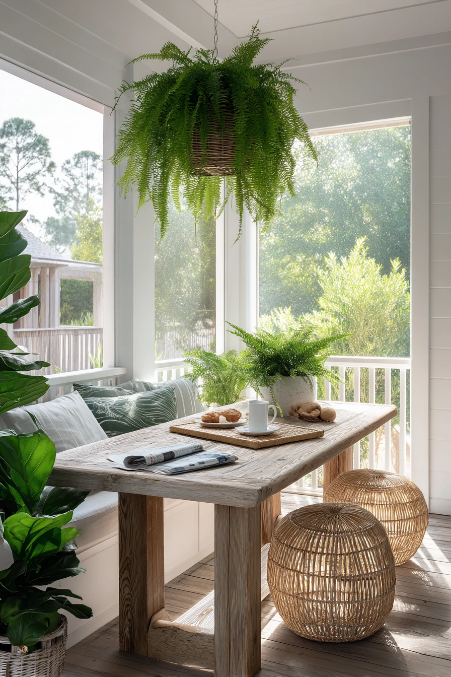 Tropical Lanai for Quiet Morning Coffee