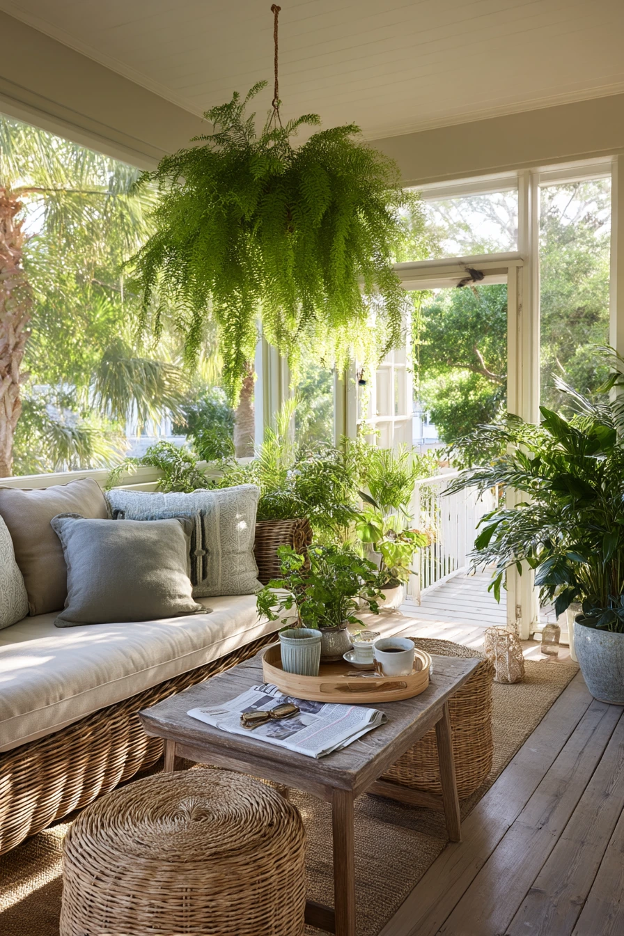 Tropical Lanai for Quiet Morning Coffee