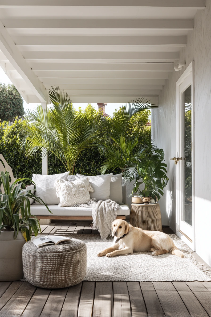 Pet-Friendly Lanai With Easy-Clean Comfort