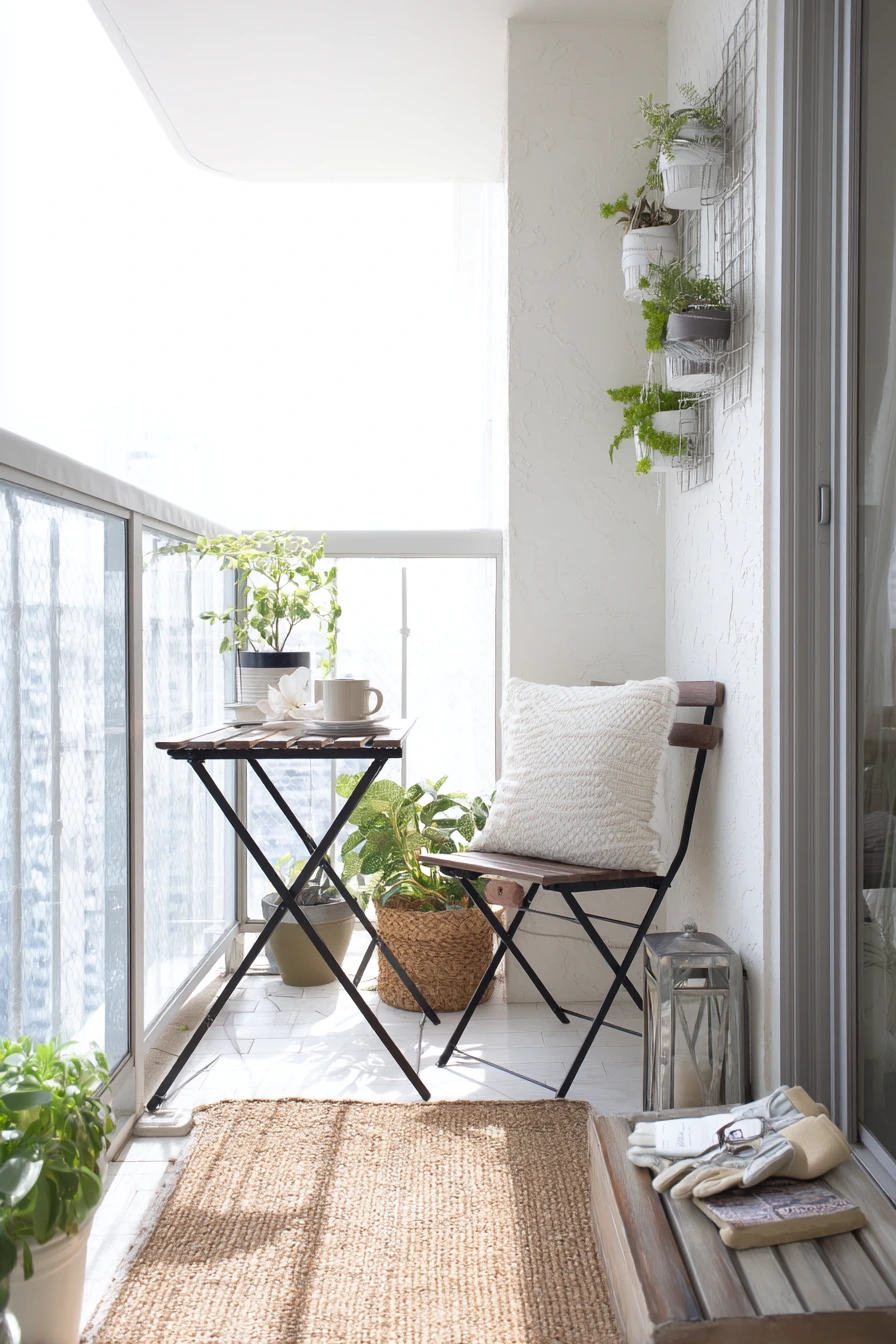 Small Lanai Porch With Space-Saving Layers