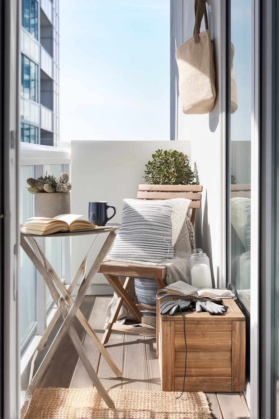 Small Lanai Porch With Space-Saving Layers