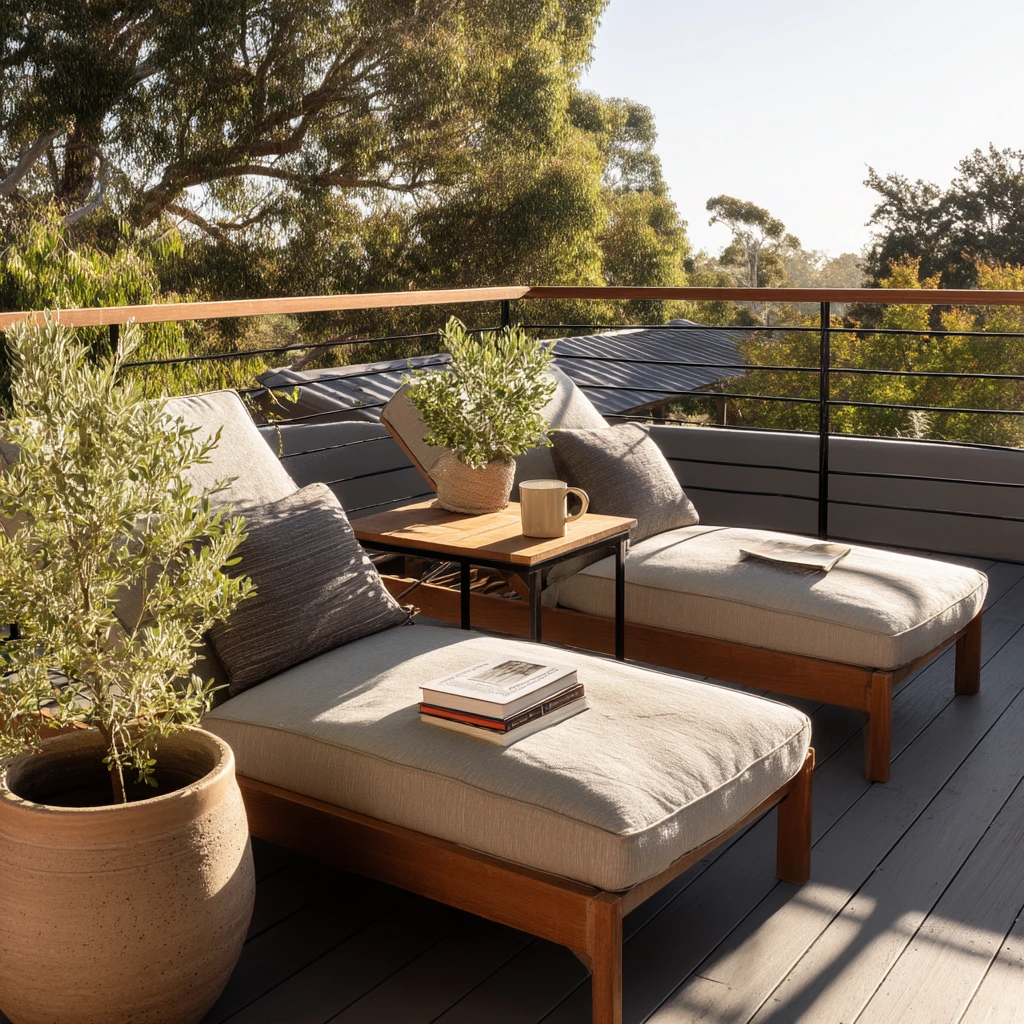 Modern Minimal Deck for Quiet Mornings