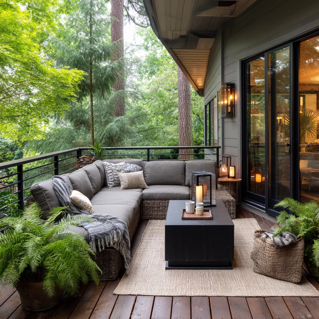 Rain-Ready Covered Deck Lounge