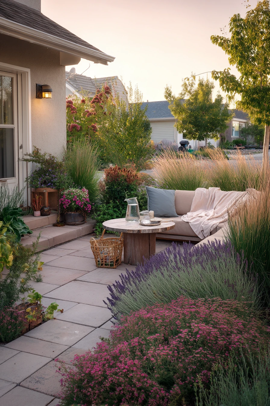 Family-Friendly Border Behind the Patio