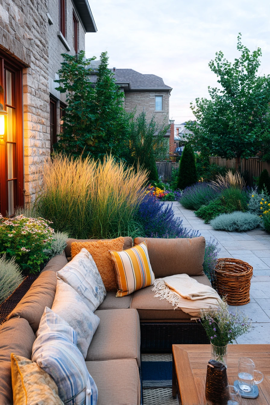 Family-Friendly Border Behind the Patio