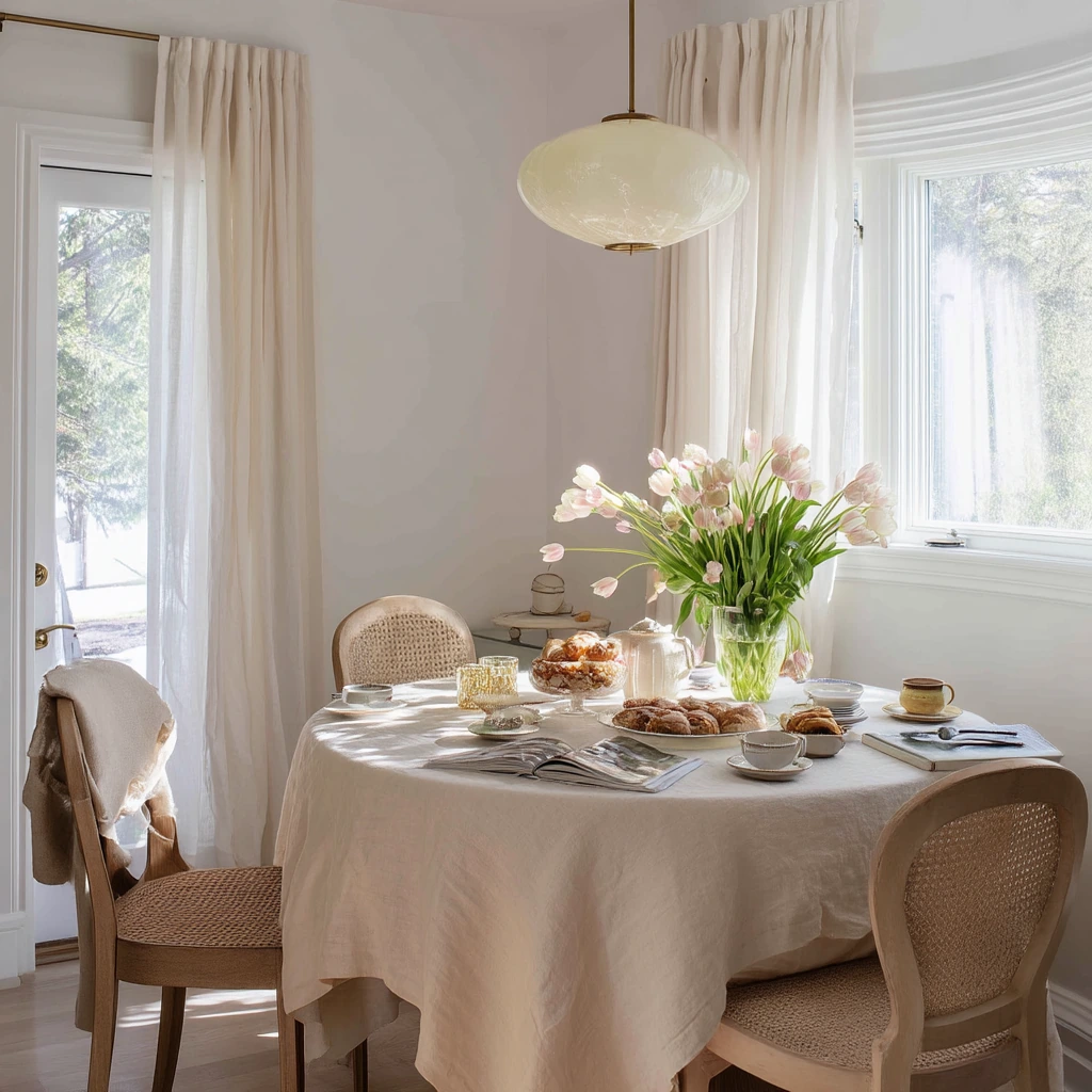 Weekend Brunch Dining Room With Quiet Glamour