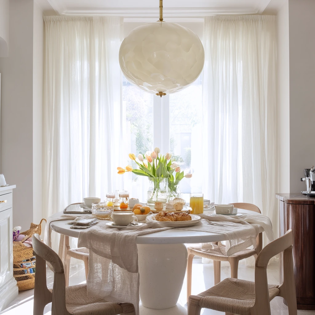 Weekend Brunch Dining Room With Quiet Glamour