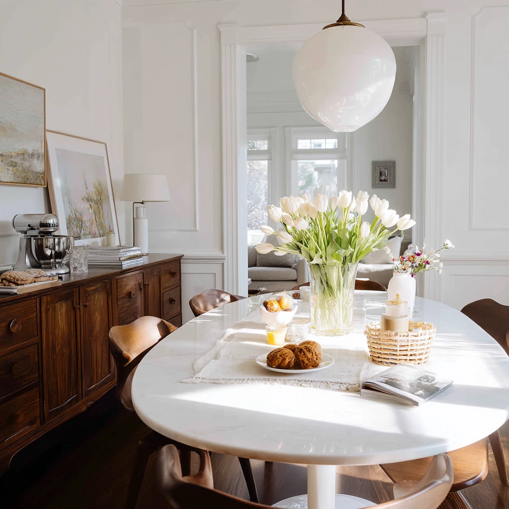 Weekend Brunch Dining Room With Quiet Glamour