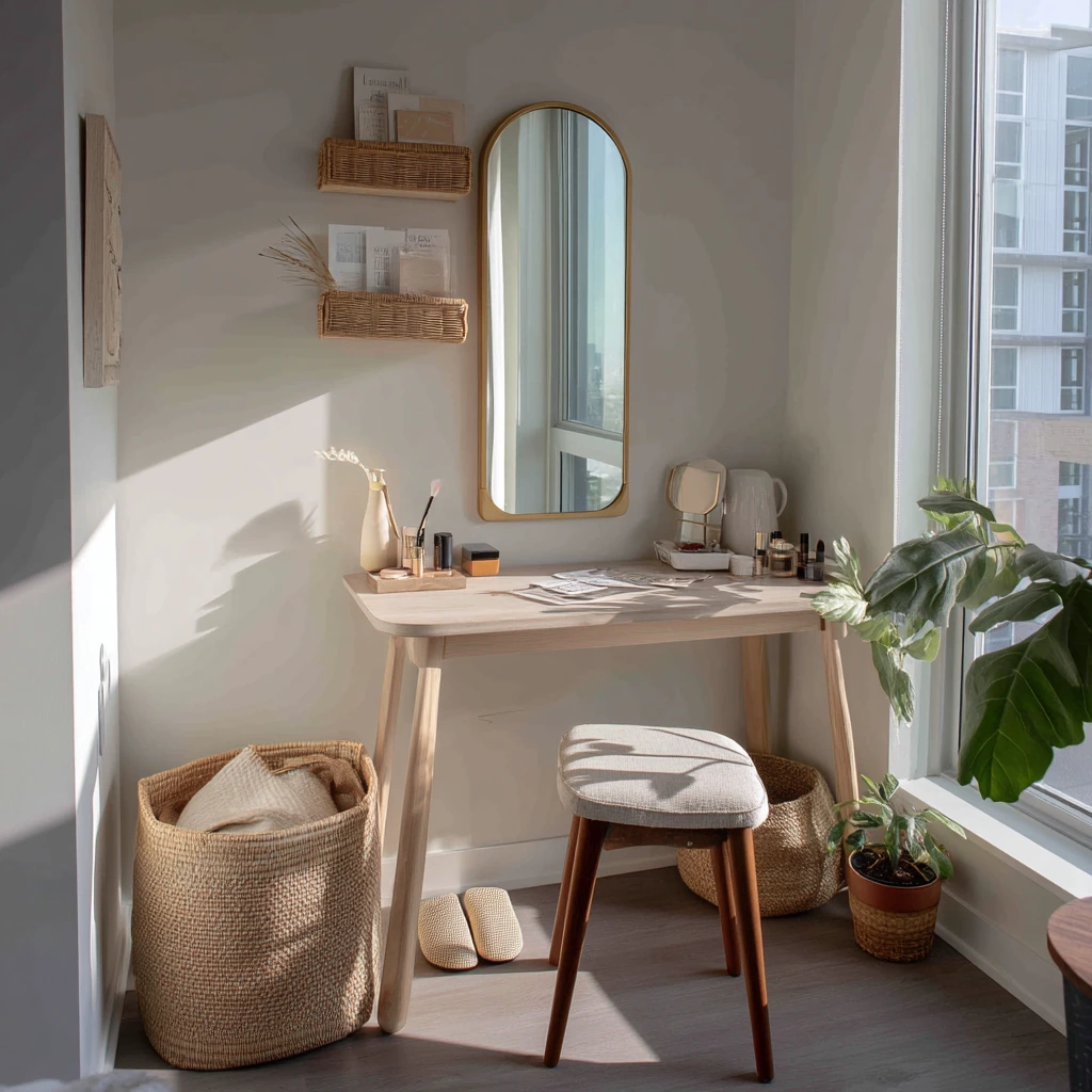 Renter-Friendly Dressing Table Setup