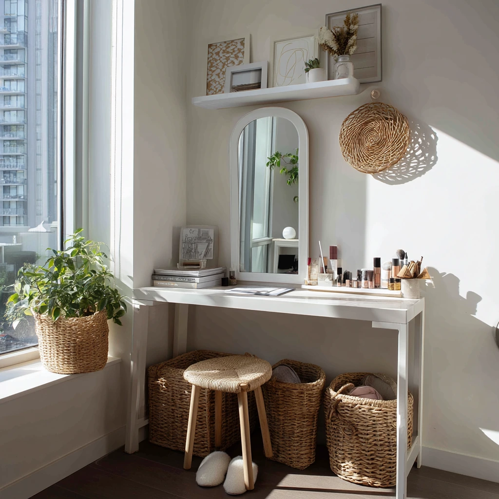 Renter-Friendly Dressing Table Setup