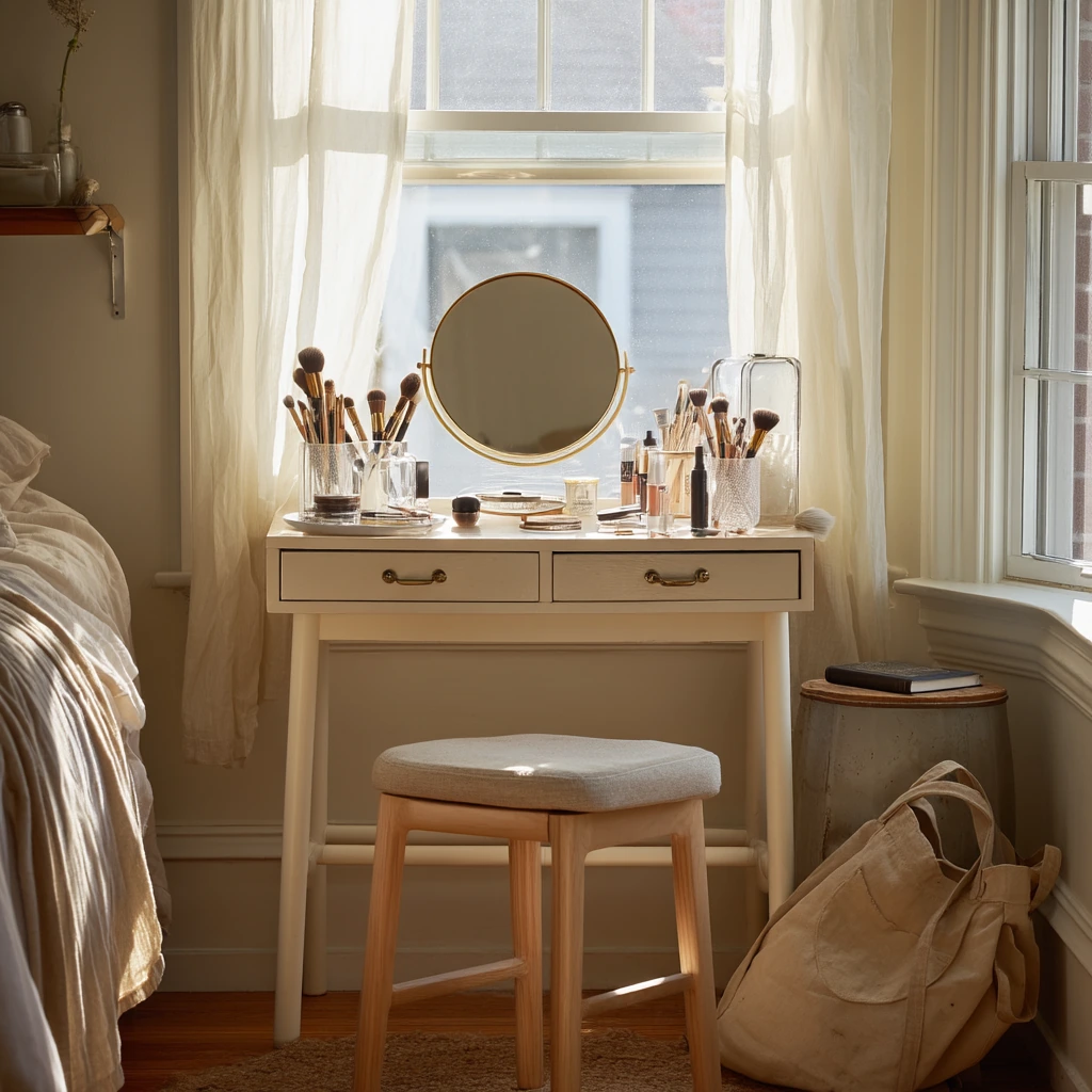 Window-Seat Vanity for a Busy Morning