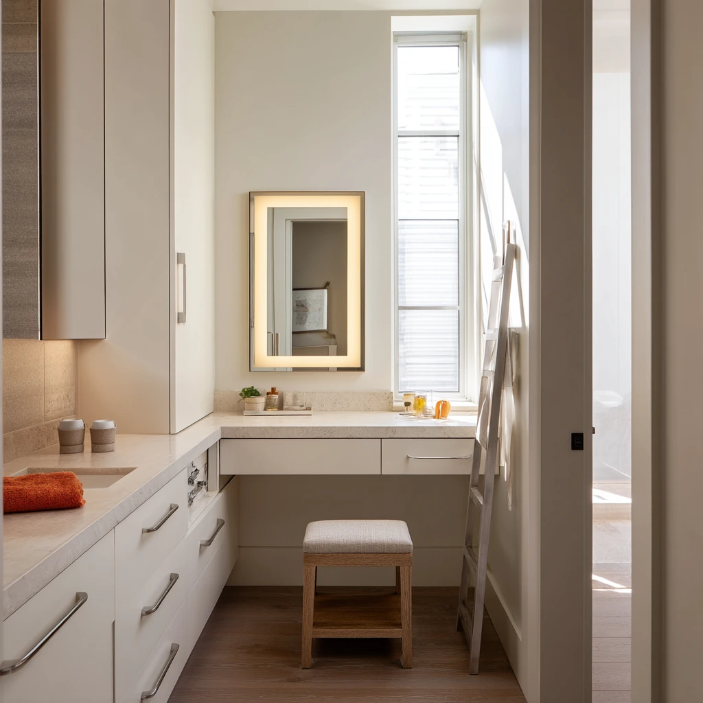 Beauty Room by the Bathroom for Fast Routines