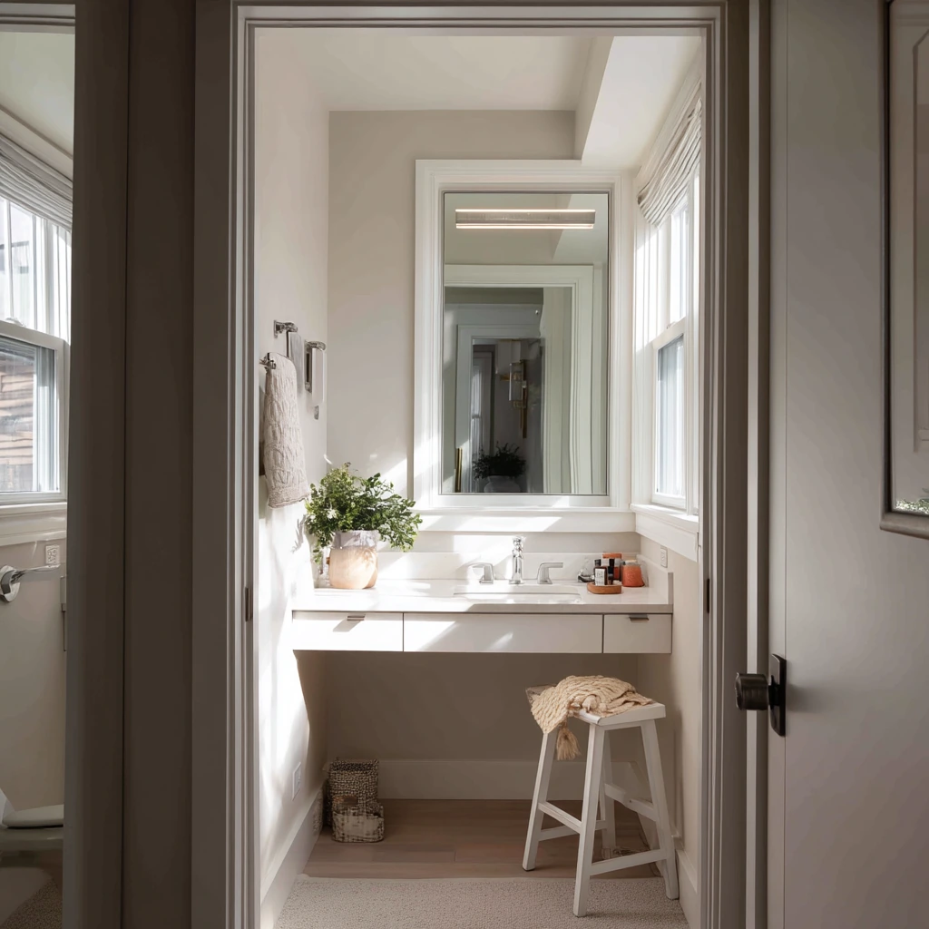 Beauty Room by the Bathroom for Fast Routines