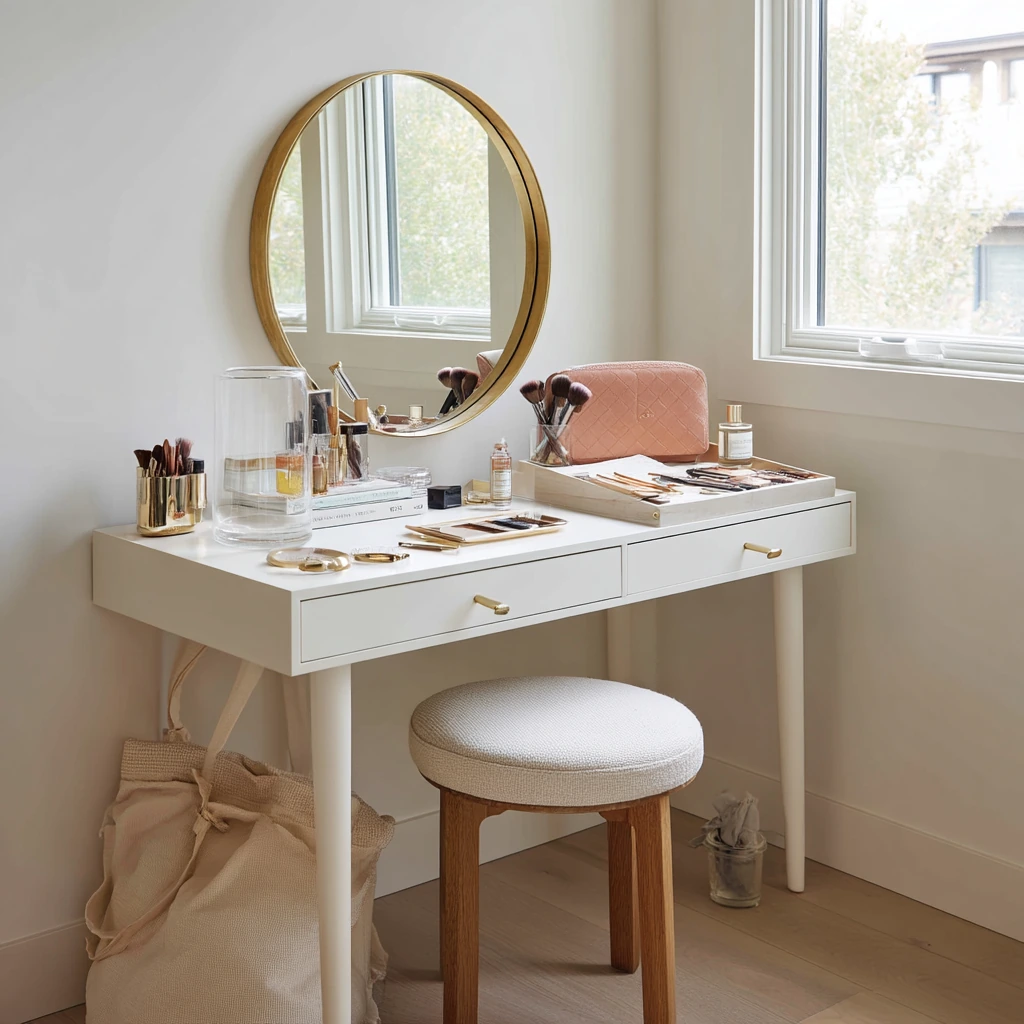 Window-Seat Vanity for a Busy Morning