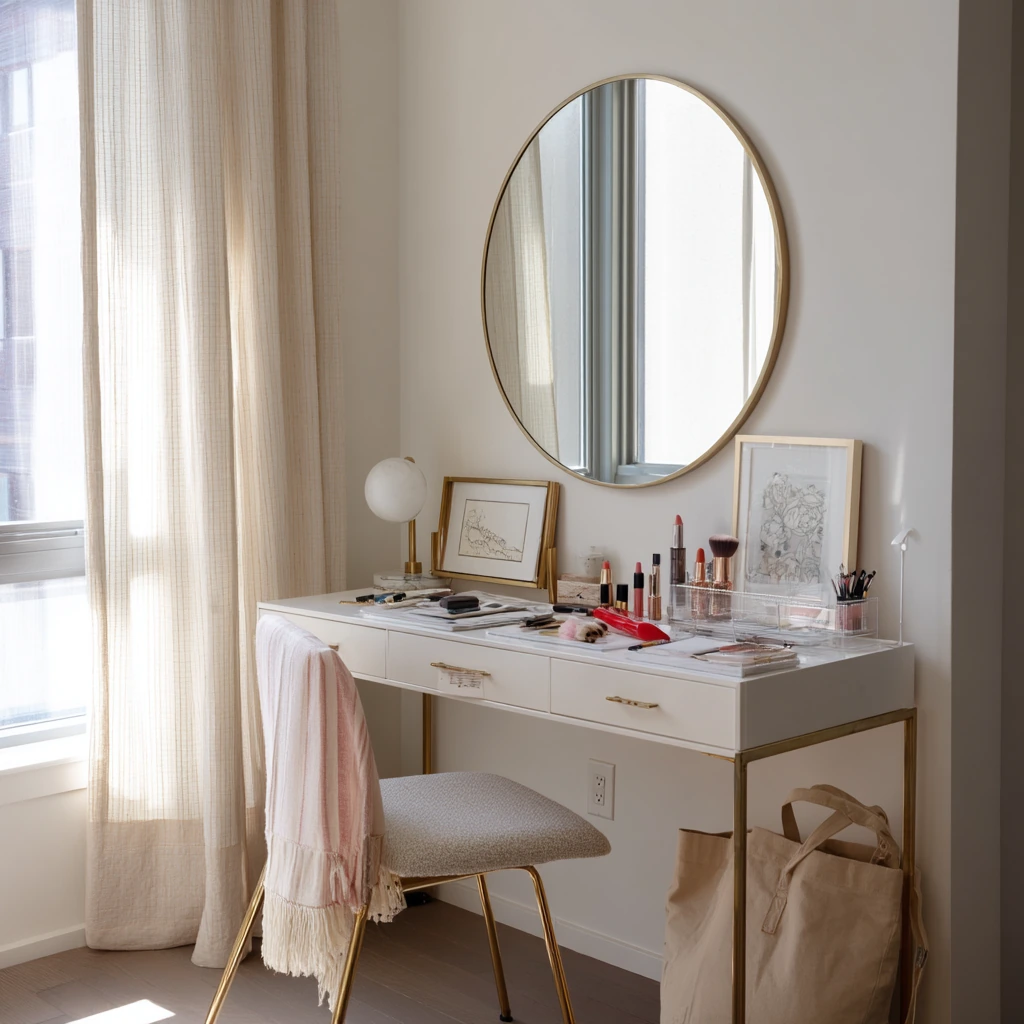 Rental-Friendly Vanity Nook