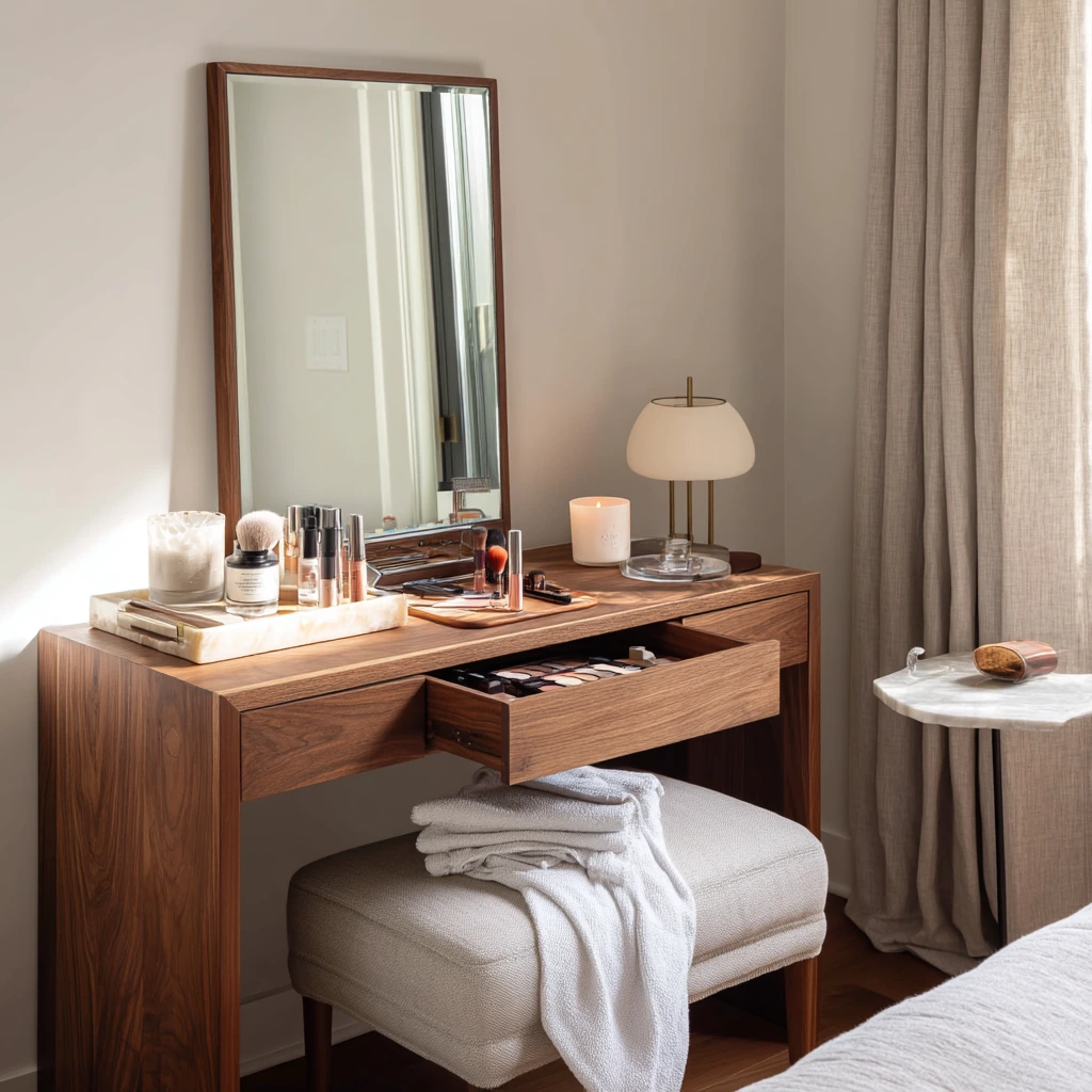 Minimal Vanity for a Shared Primary Bedroom