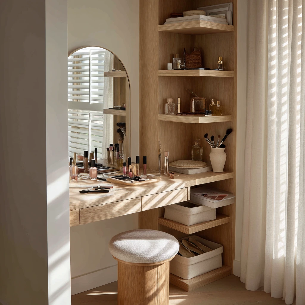 Bright Vanity in a Dressing Corner