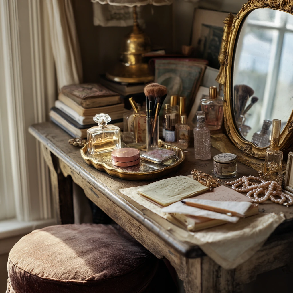 Vintage Vanity with Collected Charm