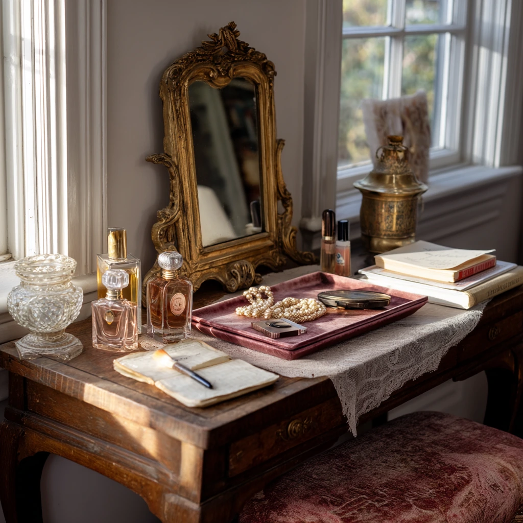 Vintage Vanity with Collected Charm