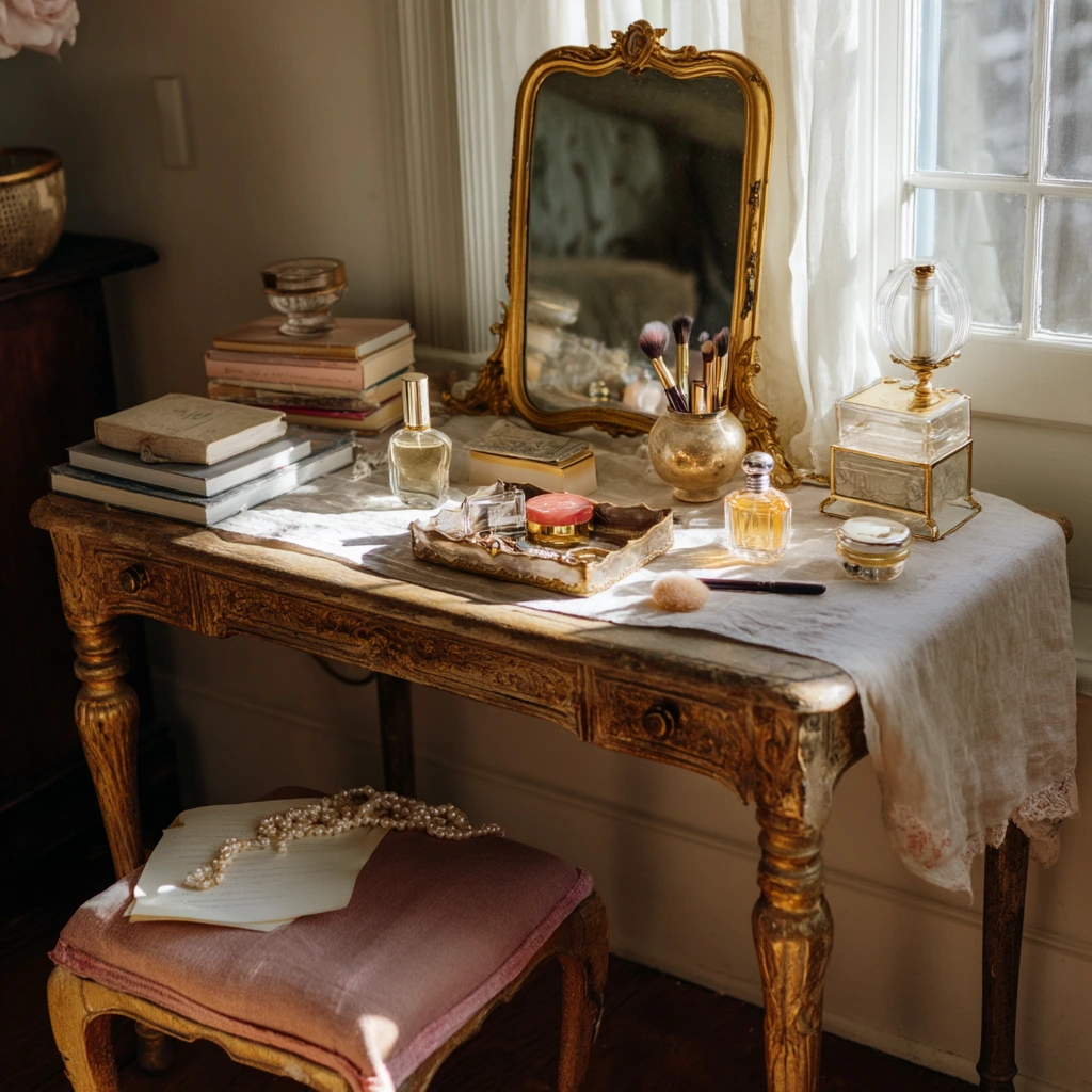 Vintage Vanity with Collected Charm
