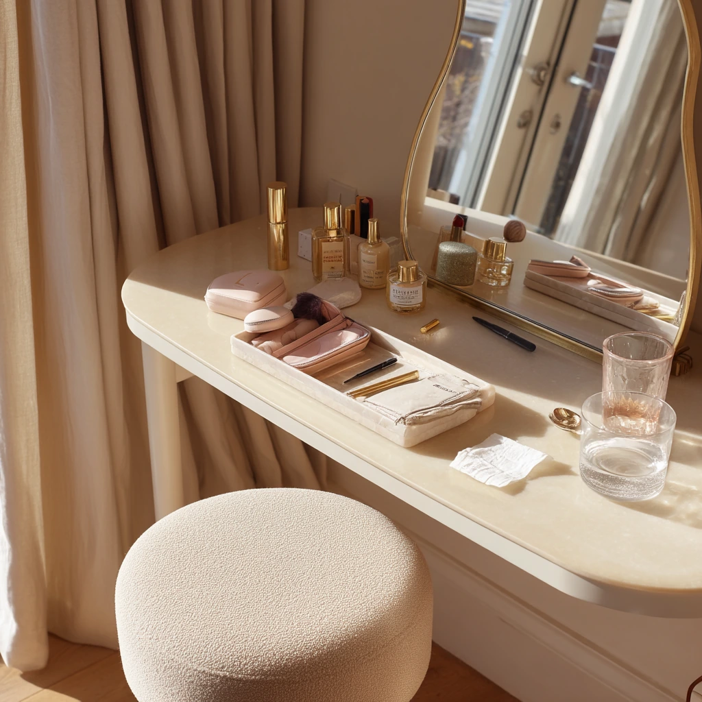 Soft Glam Vanity for Weekend Getting-Ready