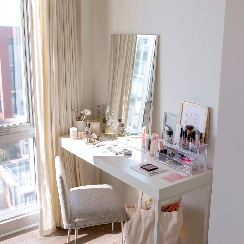 Rental-Friendly Vanity Nook