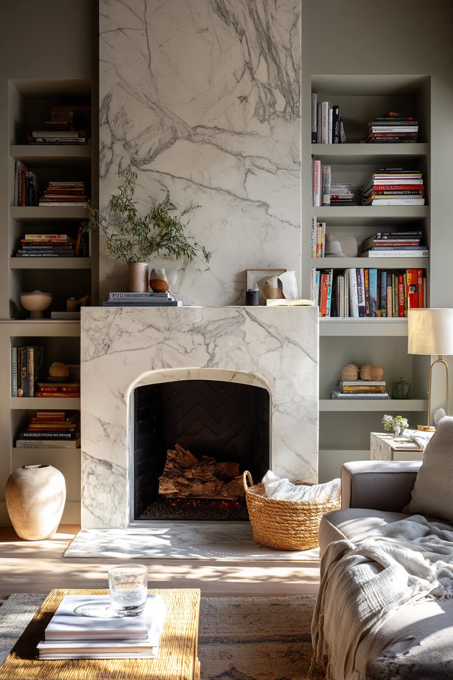 1. Family Hearth in a Everyday Living Room