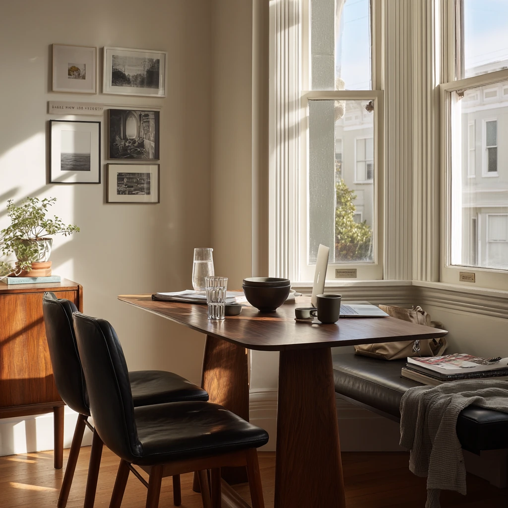 1. Compact City Dining Nook