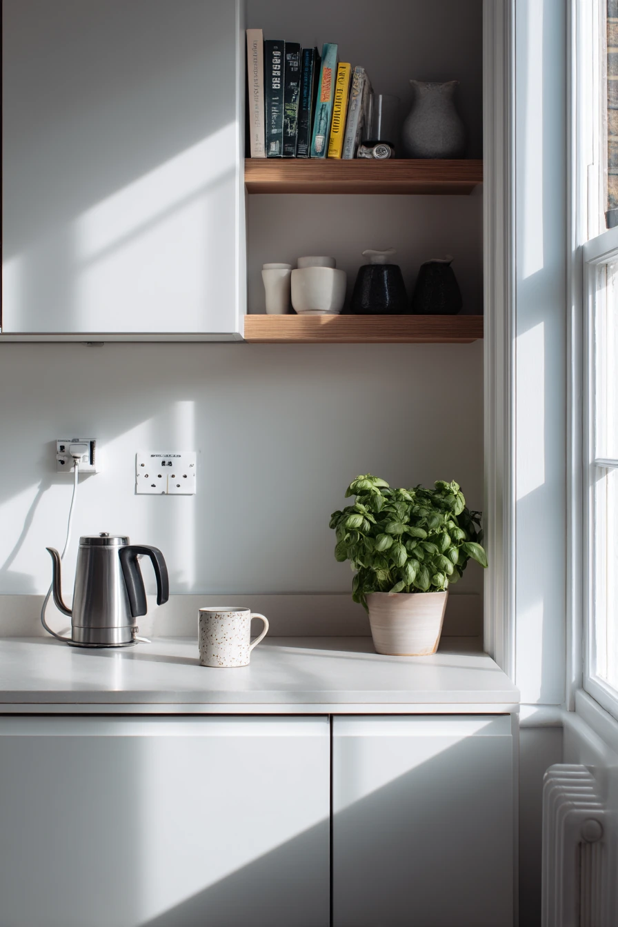 Morning Coffee in a Tiny City Kitchen