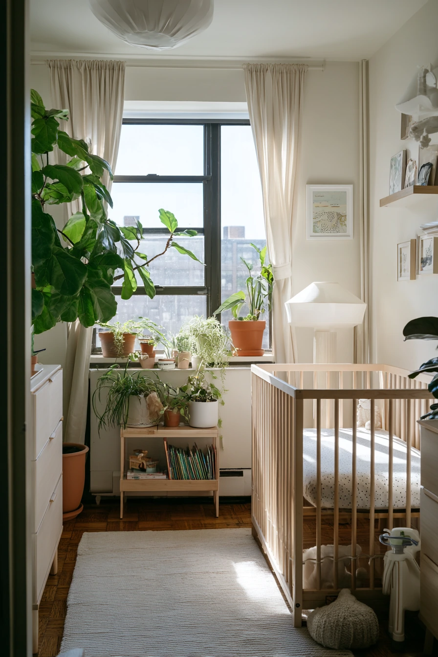 Renter-Friendly Plant Shelf Nursery