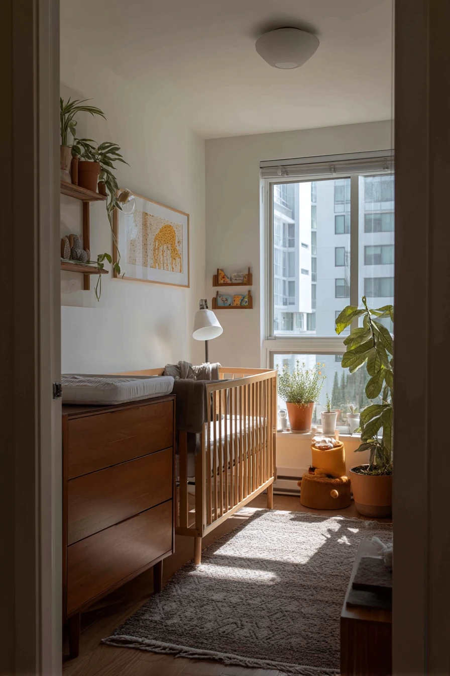 Renter-Friendly Plant Shelf Nursery