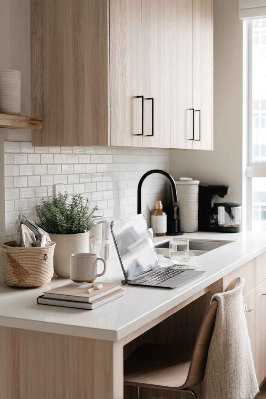 Compact Family Office Kitchen Nook