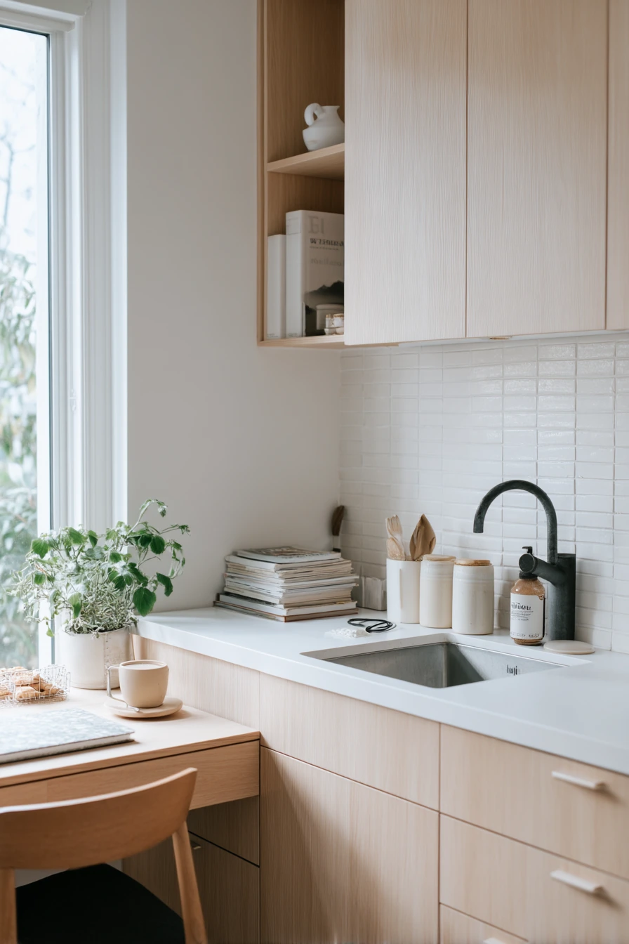 Compact Family Office Kitchen Nook