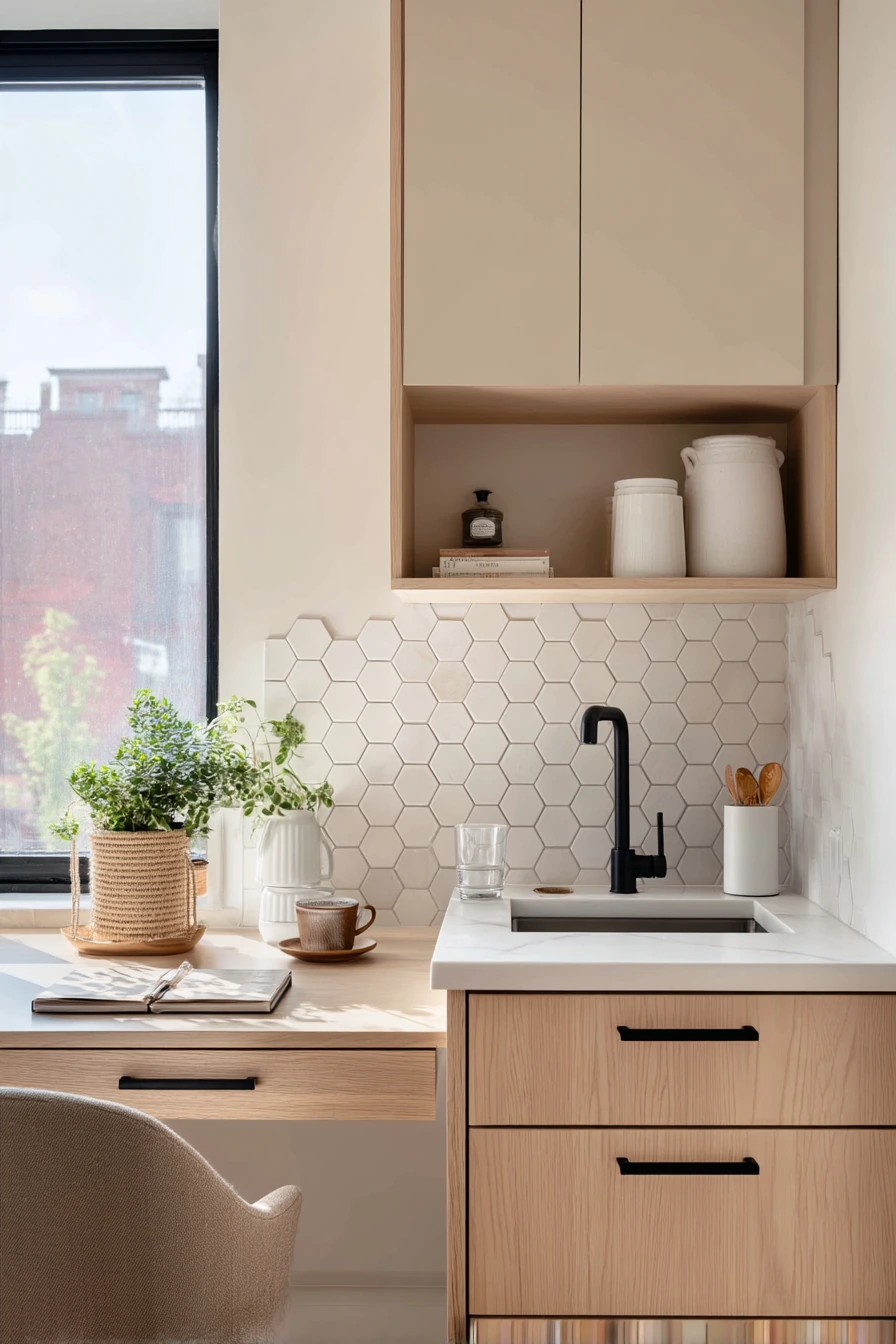 Compact Family Office Kitchen Nook