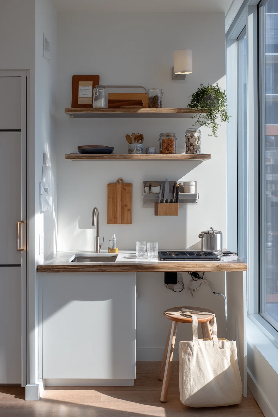 one wall kitchen ideas