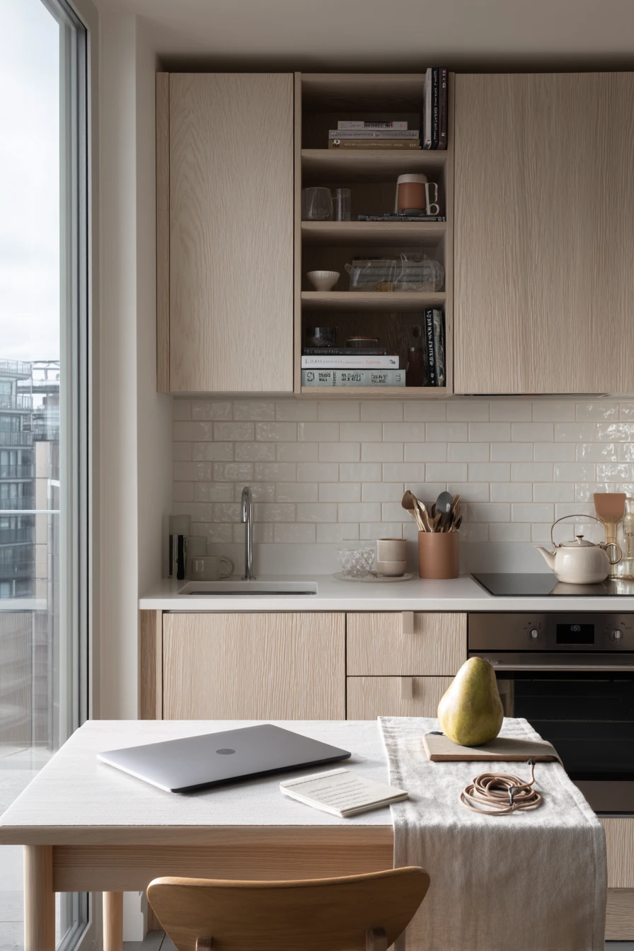 Scandi One-Wall Kitchen with Quiet Layering