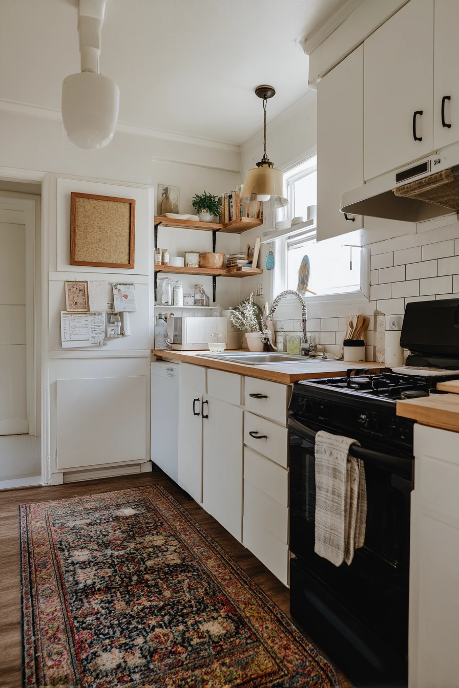 Budget One-Wall Kitchen with Warm DIY Upgrades