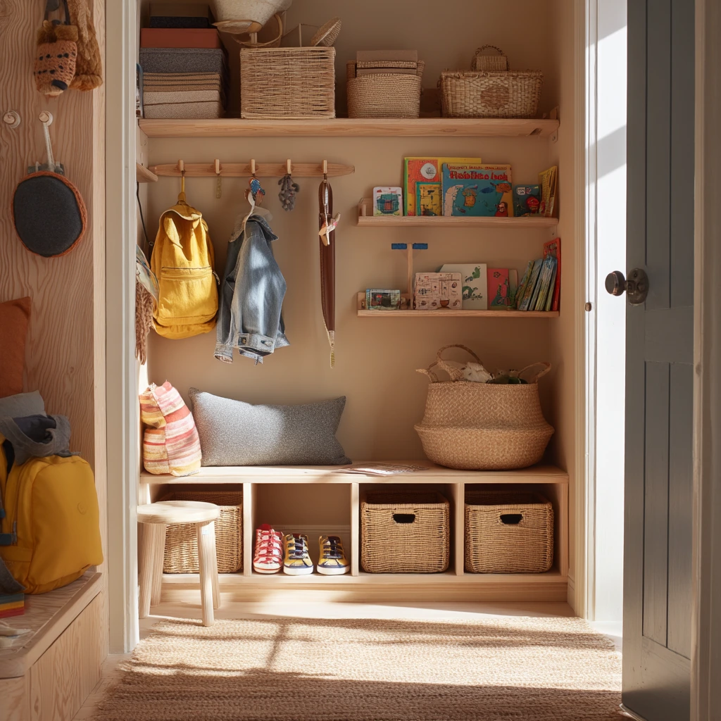 Kids' Open Closet with Easy Access