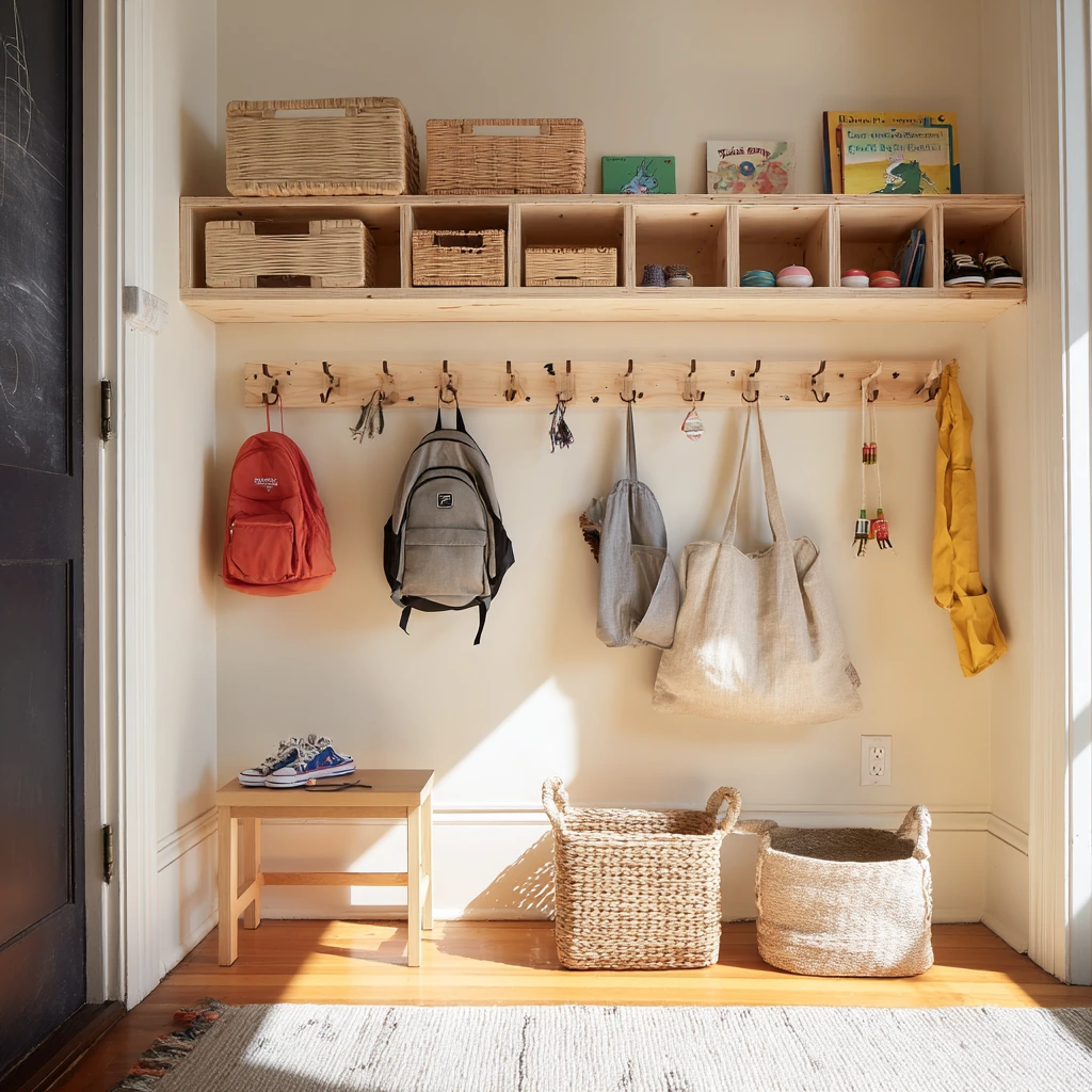 Kids' Open Closet with Easy Access