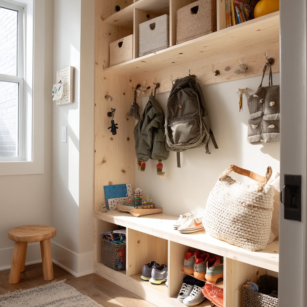 Kids' Open Closet with Easy Access