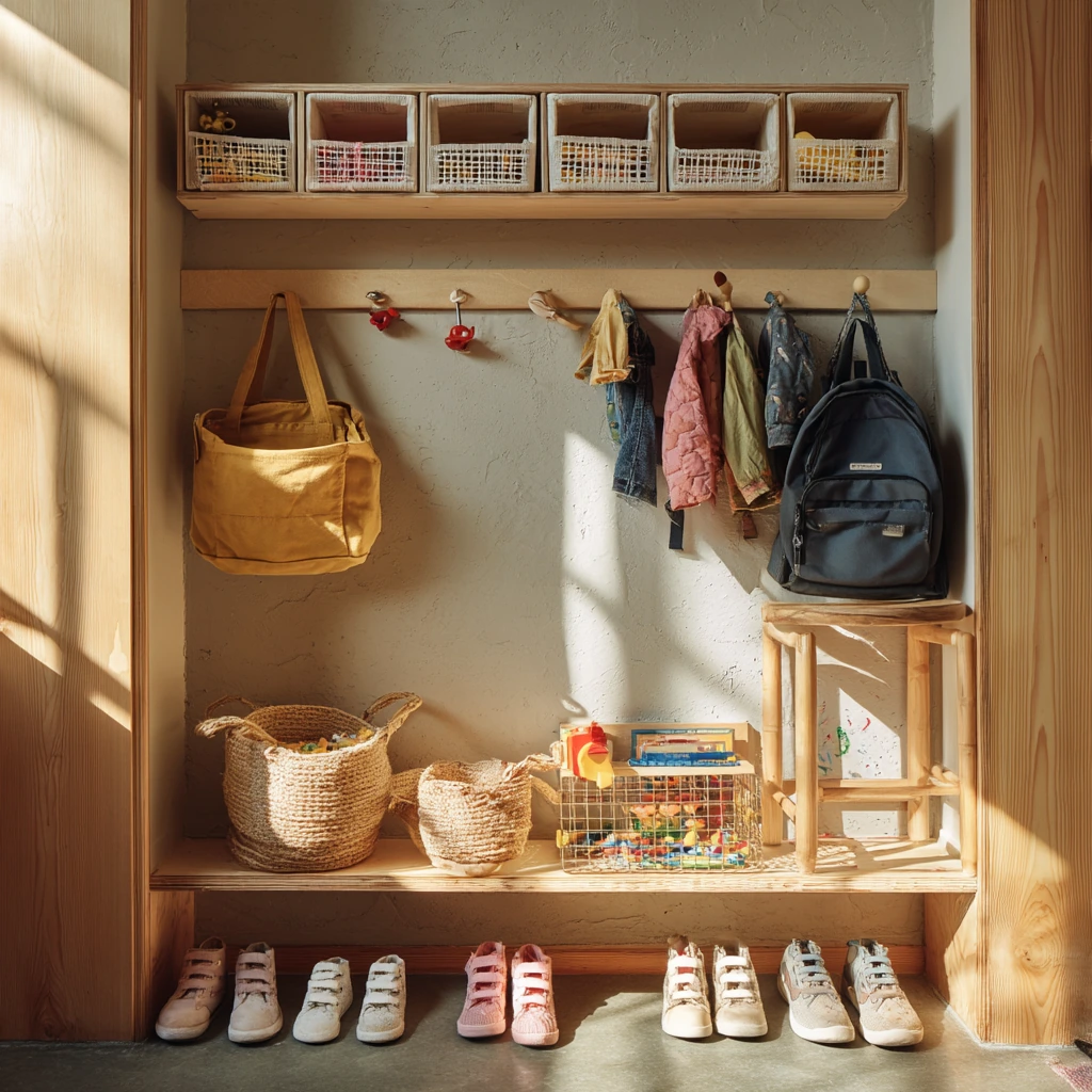 Kids' Open Closet with Easy Access