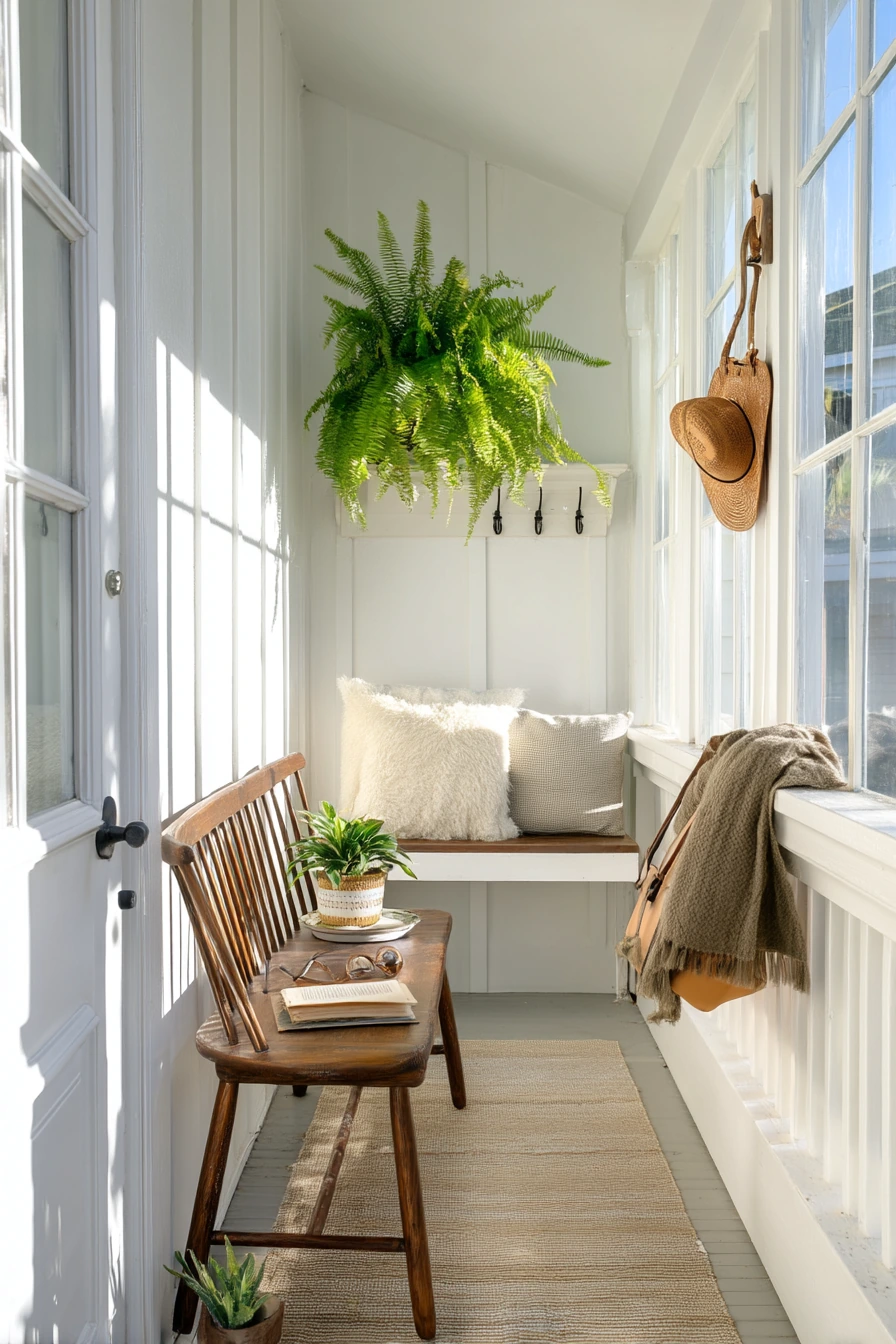 3. Small Porch Seating Nook